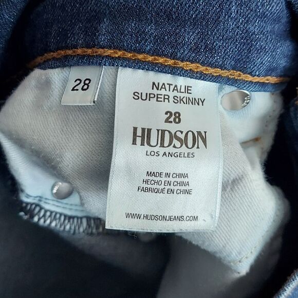 Hudson Natalie Super Skinny Jeans Size 28 - Picture 5 of 9